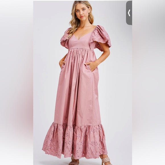 En Saison Dusty Rose Maxi Dress - Picture 2 of 4